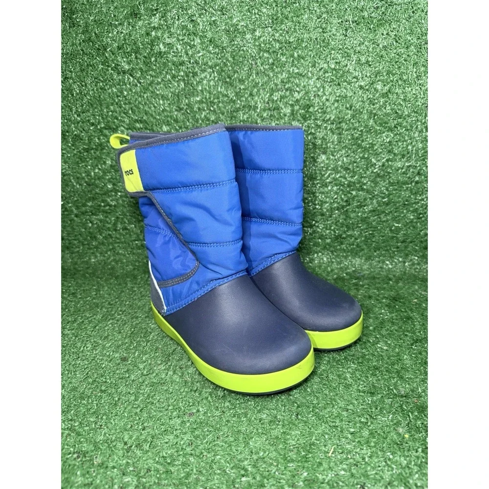 Crocs Toddler Size 11C Lodge Point Rain Boots Waterproof Walking Comfort Slip On